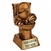 Antique gold loser toilet award trophy resin last place gag prize with engraved plate