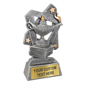 Lamp of Knowledge Resin Trophy Award