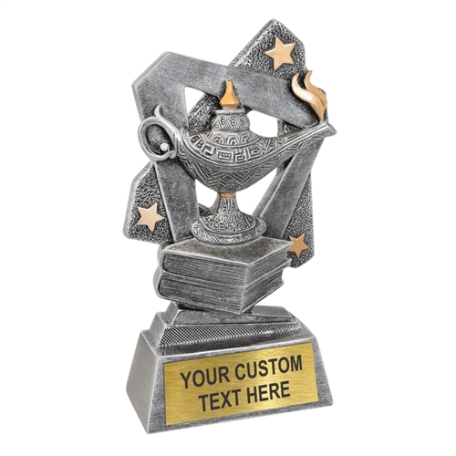 Lamp of Knowledge Resin Trophy Award