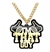 I'M THAT GUY Victory Chain oversized championship medallion award necklace with mirrored gold acrylic face and gold plated chain