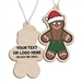 Personalized Wood Gingerbread Man Holiday  Ornament
