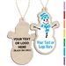 Personalized Wood Snowman Holiday  Ornament
