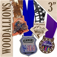 Custom Printed Wood Medal | Custom Woodallion Award Medals