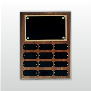 Step Edge Walnut Perpetual Plaque