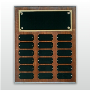 Step Edge Walnut Perpetual Plaque