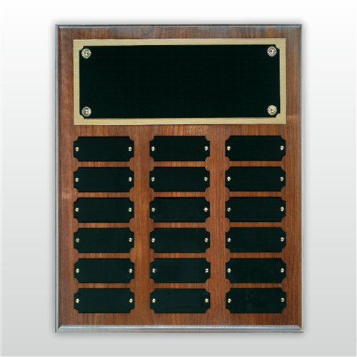 Step Edge Walnut Perpetual Plaque
