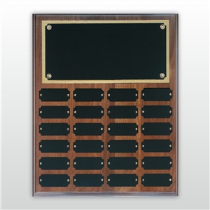 Step Edge Walnut Perpetual Plaque
