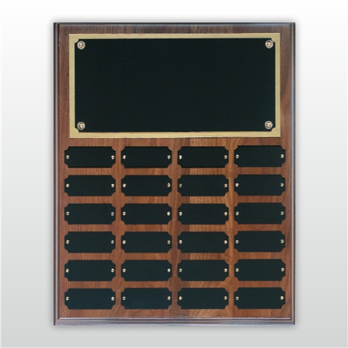 Step Edge Walnut Perpetual Plaque