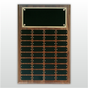 Step Edge Walnut Perpetual Plaque