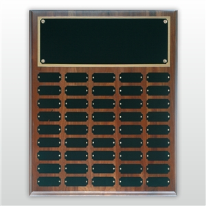 Step Edge Walnut Perpetual Plaque