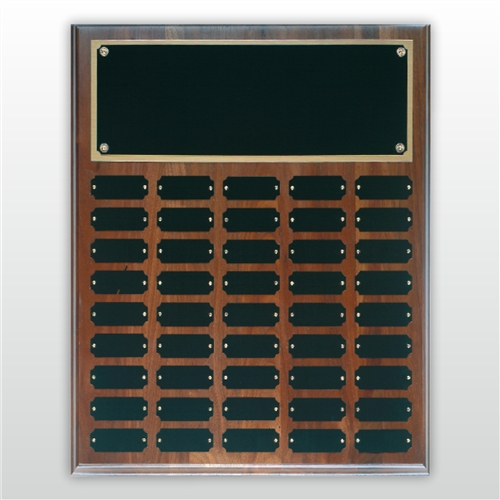 Step Edge Walnut Perpetual Plaque