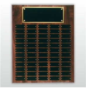 Step Edge Walnut Perpetual Plaque