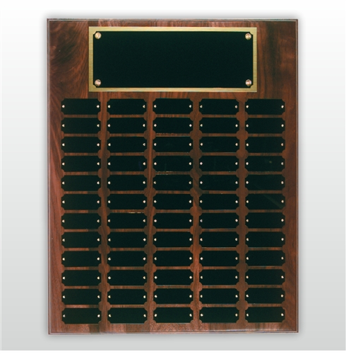Step Edge Walnut Perpetual Plaque