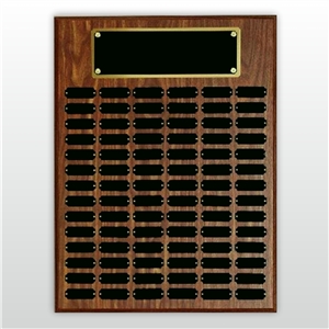 Step Edge Walnut Perpetual Plaque