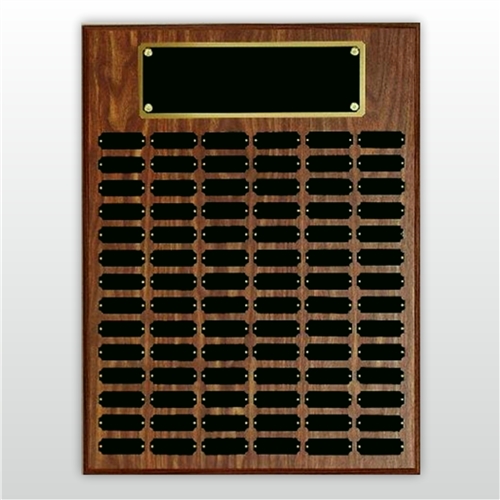 Step Edge Walnut Perpetual Plaque