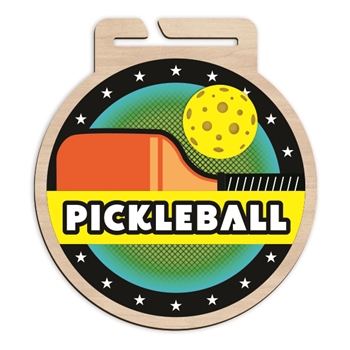 Wood Pickleball Medal | Pickleball Wooden Medal