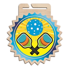Wood Pickleball Medal | Pickleball Wooden Medal