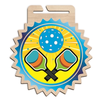 Wood Pickleball Medal | Pickleball Wooden Medal