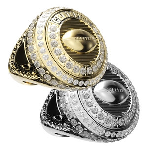 Football Award Ring with display