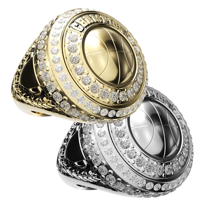 Champion Basketball Award Ring with display