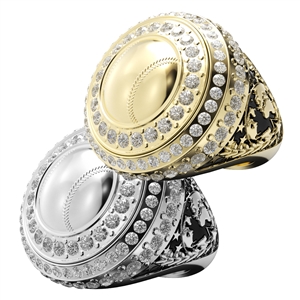 Baseball Award Ring with display
