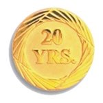 Twenty Year Service Pin