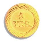 Five Year Service Pin