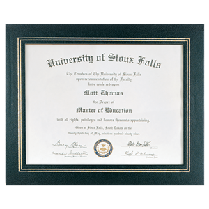 Faux Leatherette Certificate Holder