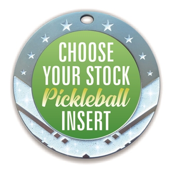 Pickleball Full Color Insert Medal