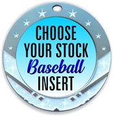 Baseball Full Color Insert Medal
