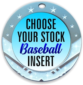 Baseball Full Color Insert Medal