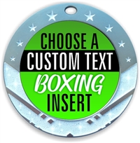 Boxing Full Color Custom Text Insert Medal