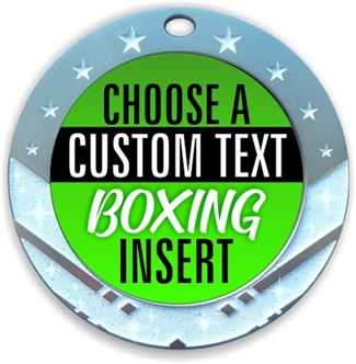 Boxing Full Color Custom Text Insert Medal