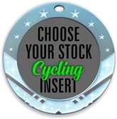 Cycling Full Color Insert Medal