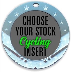 Cycling Full Color Insert Medal