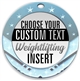 Weight Lifting Full Color Custom Text Insert Medal