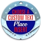 Place Full Color Custom Text Insert Medal