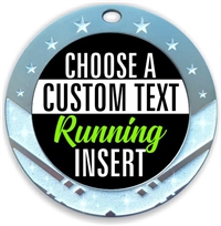 MUD RUN METAL MEDALS 50mm INSERTS or OWN LOGO & TEXT PACK OF 10 RIBBONS 