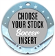 Soccer Full Color Insert Medal