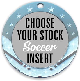 Soccer Full Color Insert Medal