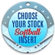 Softball Full Color Insert Medal