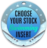 Swimming Full Color Insert Medal