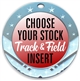 Track and Field Full Color Insert Medal