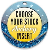 Archery Full Color Insert Medal
