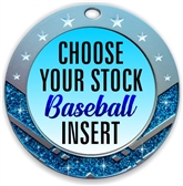 Baseball Full Color Insert Medal