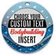 Female Body Building Full Color Custom Text Insert Medal