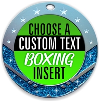 Boxing Full Color Custom Text Insert Medal