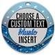 Music Full Color Custom Text Insert Medal