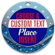 Place Full Color Custom Text Insert Medal