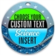 Science Full Color Custom Text Insert Medal